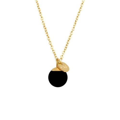 Mas Jewelz necklace Classic Blackstone Gold
