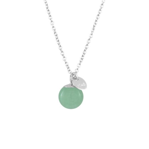 Mas Jewelz necklace Classic Green Aventurine Silver