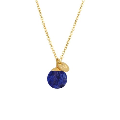 Mas Jewelz collier Classic Lapis Lazuli Goud