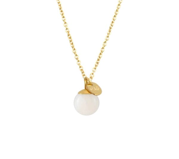 Mas Jewelz necklace Classic Mother of Pearl Gold