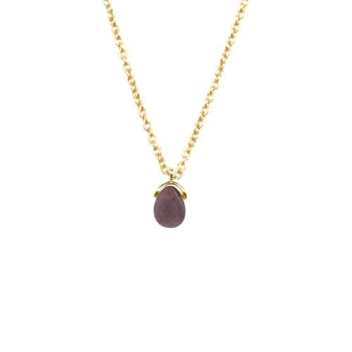 Mas Jewelz necklace Bail Purple Aventurine Gold