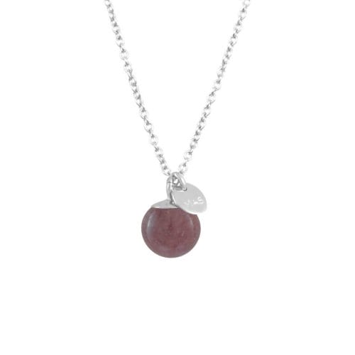 Mas Jewelz necklace Classic Purple Aventurine Silver