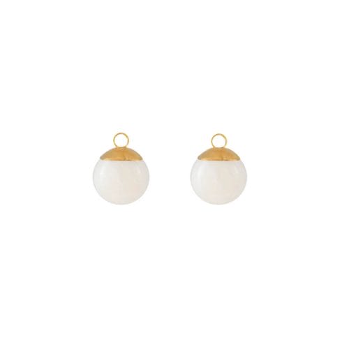 Mas Jewelz earring Classic Mother of Pearl Gold